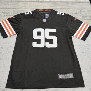 NFL Cleveland Browns #95 Garrett Black Jersey